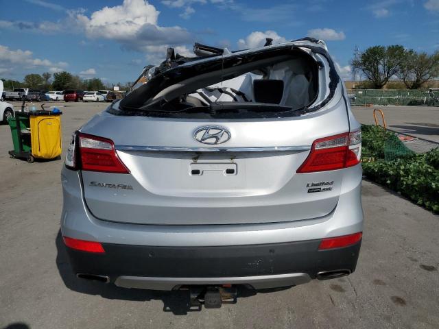 KM8SRDHF5FU100462 - 2015 HYUNDAI SANTA FE GLS SILVER photo 6