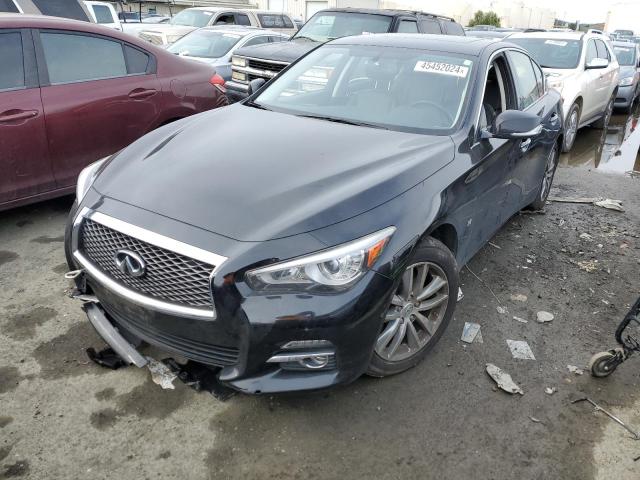 JN1BV7ARXFM393882 - 2015 INFINITI Q50 BASE BLACK photo 1