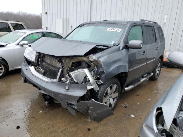 5FNYF4H94CB079657 - 2012 HONDA PILOT TOURING GRAY photo 1