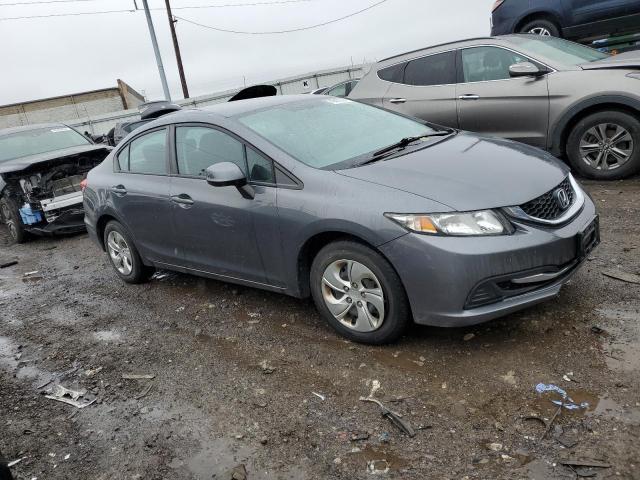 19XFB2F50DE100437 - 2013 HONDA CIVIC LX GRAY photo 4