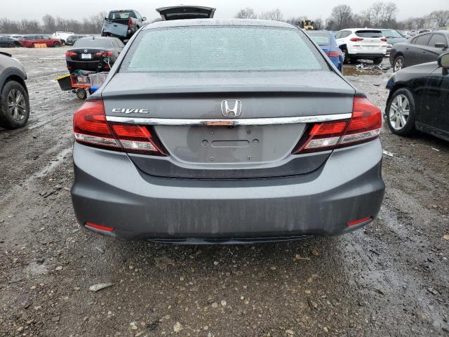 19XFB2F50DE100437 - 2013 HONDA CIVIC LX GRAY photo 6