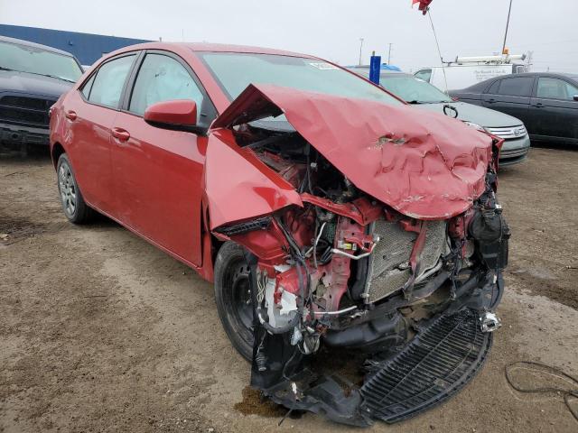 2T1BURHE0EC191482 - 2014 TOYOTA COROLLA L RED photo 4