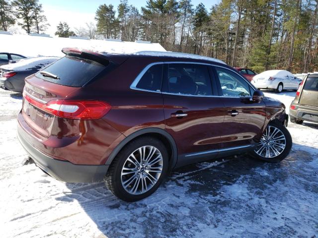 2LMTJ8LR7GBL53279 - 2016 LINCOLN MKX RESERVE BURGUNDY photo 3