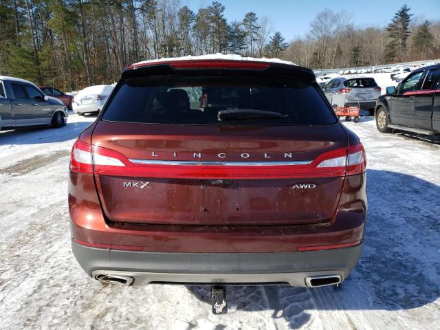 2LMTJ8LR7GBL53279 - 2016 LINCOLN MKX RESERVE BURGUNDY photo 6