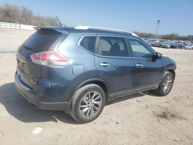 5N1AT2MV7EC802740 - 2014 NISSAN ROGUE S TEAL photo 3