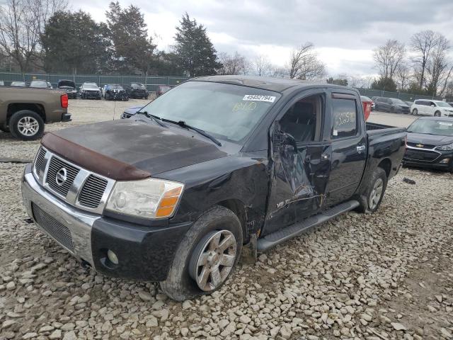 1N6BA07BX6N503525 - 2006 NISSAN TITAN XE BLACK photo 1