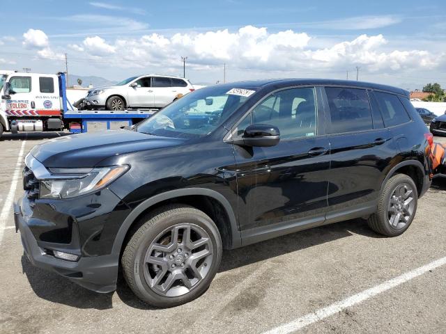 5FNYF8H54NB009907 - 2022 HONDA PASSPORT EXL BLACK photo 1
