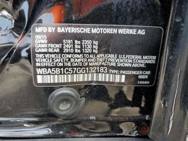 WBA5B1C57GG132183 - 2016 BMW 535 I BLACK photo 12