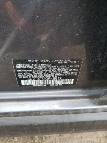 JF2GTAEC9PH261431 - 2023 SUBARU CROSSTREK PREMIUM 灰色 照片 13