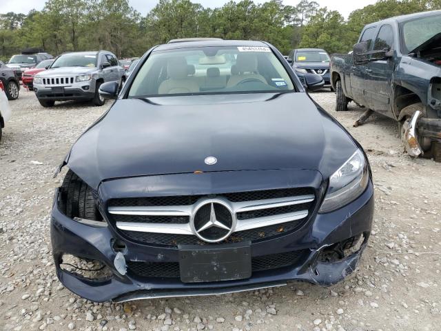 55SWF4JB1GU174380 - 2016 MERCEDES-BENZ C 300 BLUE photo 5