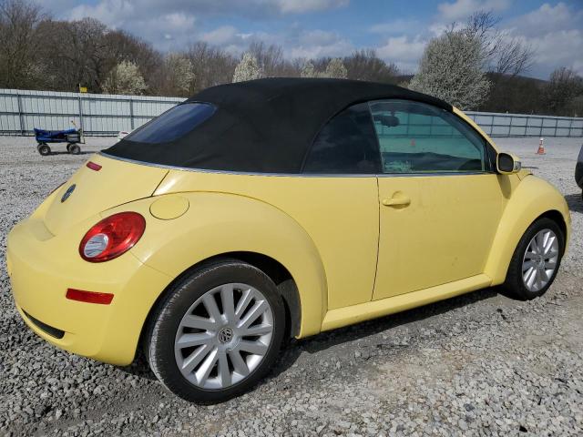 3VWRF31Y88M401944 - 2008 VOLKSWAGEN NEW BEETLE CONVERTIBLE SE YELLOW photo 3