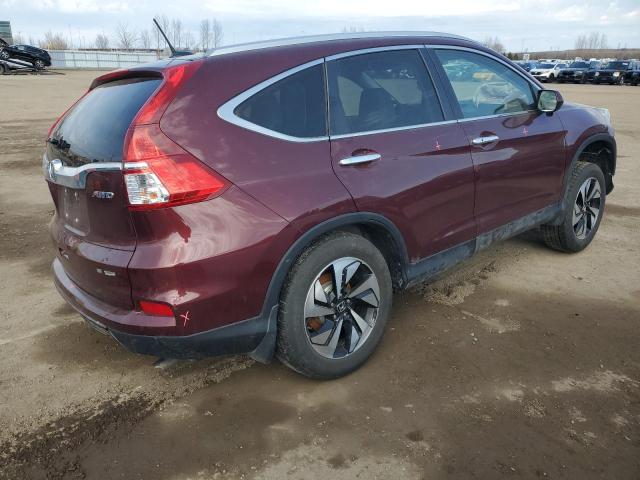 5J6RM4H91GL800122 - 2016 HONDA CR-V TOURING MAROON photo 3