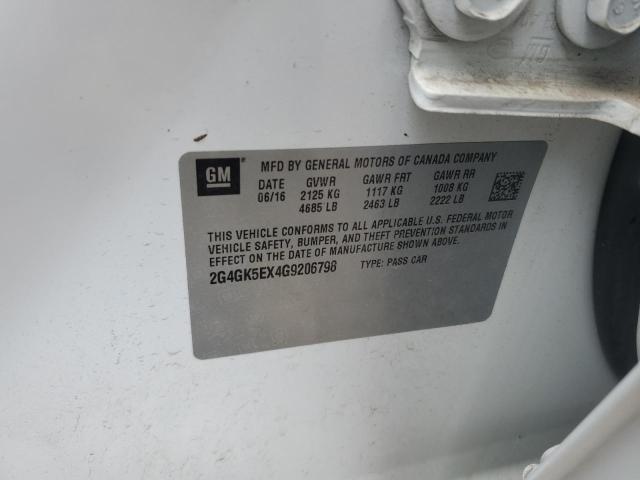 2G4GK5EX4G9206798 - 2016 BUICK REGAL 白色 照片 13