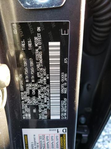 JTEBU5JR1J5548130 - 2018 TOYOTA 4RUNNER SR5/SR5 PREMIUM GRAY photo 12