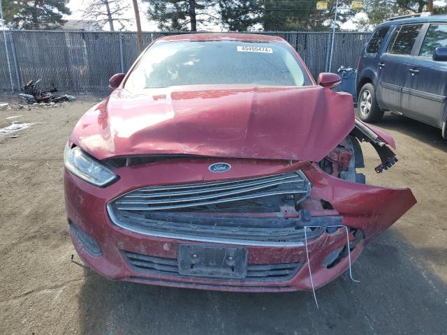 3FA6P0H77GR320164 - 2016 FORD FUSION SE MAROON photo 5