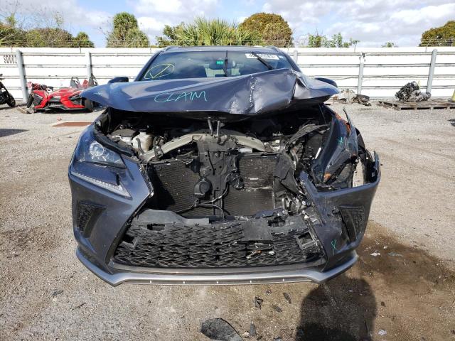 JTJSARBZXM2202356 - 2021 LEXUS NX 300 BASE ნაცრისფერი ფოტო 5