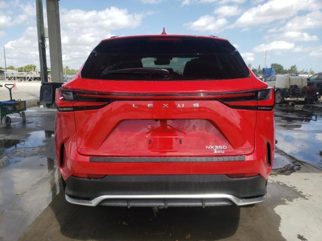 JTJKGCEZ8N2003556 - 2022 LEXUS NX 350 RED photo 6