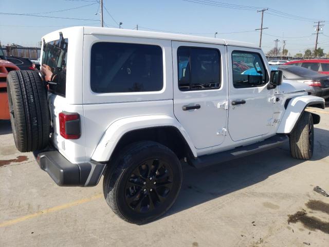 1C4JJXP63MW720240 - 2021 JEEP WRANGLER U SAHARA 4XE WHITE photo 3