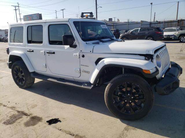 1C4JJXP63MW720240 - 2021 JEEP WRANGLER U SAHARA 4XE WHITE photo 4