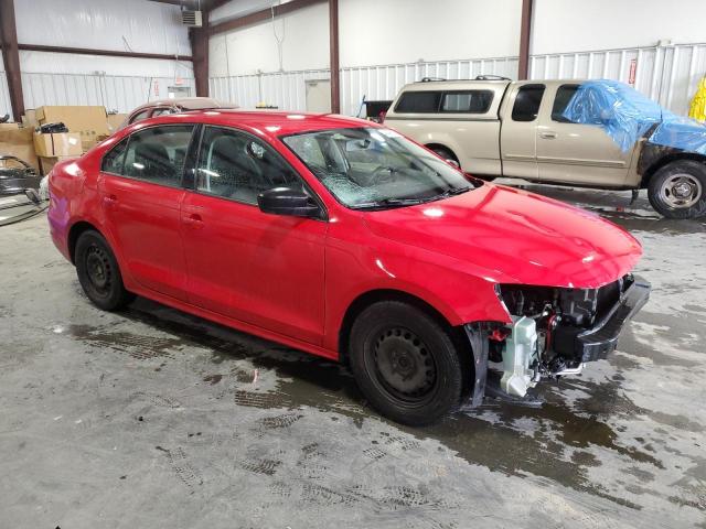 3VW2K7AJ7DM294239 - 2013 VOLKSWAGEN JETTA BASE RED photo 4