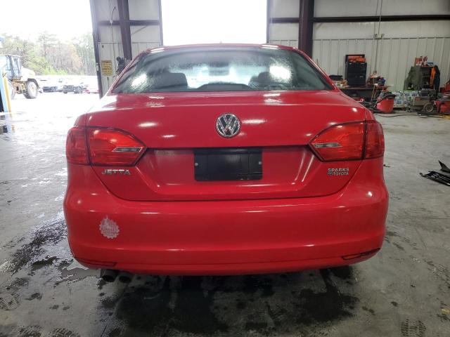 3VW2K7AJ7DM294239 - 2013 VOLKSWAGEN JETTA BASE RED photo 6