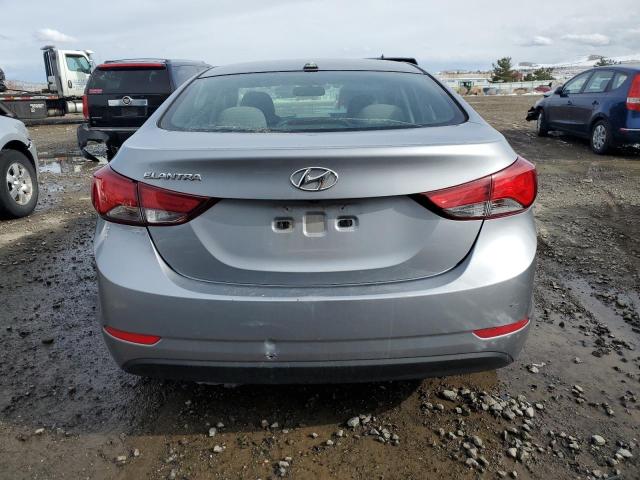 5NPDH4AE7GH662246 - 2016 HYUNDAI ELANTRA SE GRAY photo 6