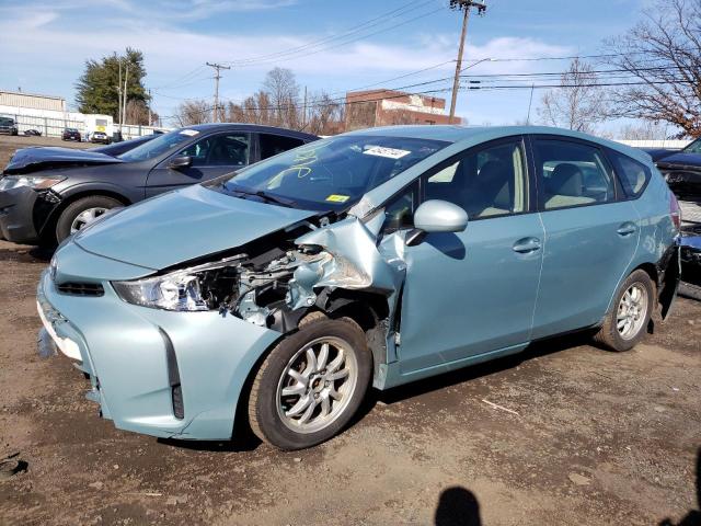 JTDZN3EU7FJ017774 - 2015 TOYOTA PRIUS V TEAL photo 1