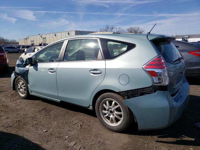 JTDZN3EU7FJ017774 - 2015 TOYOTA PRIUS V TEAL photo 2