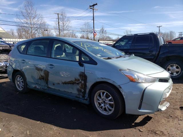 JTDZN3EU7FJ017774 - 2015 TOYOTA PRIUS V TEAL photo 4