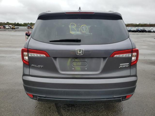 5FNYF6H26MB097545 - 2021 HONDA PILOT SE GRAY photo 6