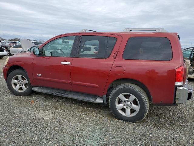 5N1AA08B55N706572 - 2005 NISSAN ARMADA SE RED photo 2