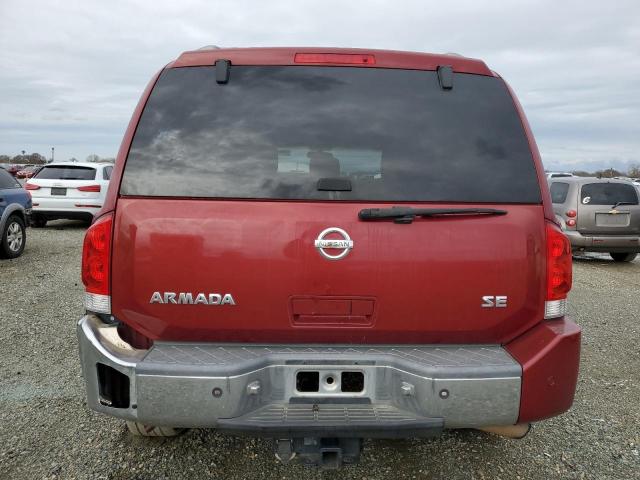 5N1AA08B55N706572 - 2005 NISSAN ARMADA SE RED photo 6