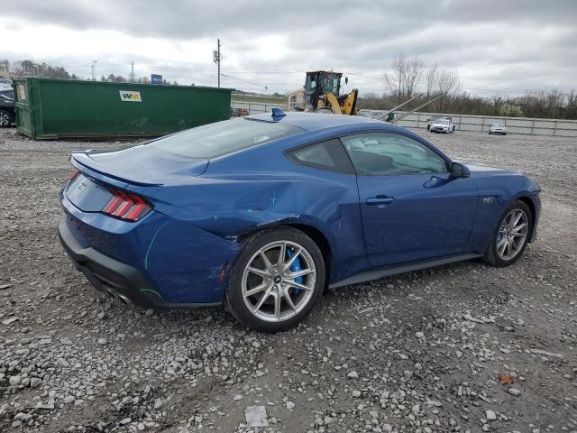 1FA6P8CF2R5412608 - 2024 FORD MUSTANG GT BLUE photo 3