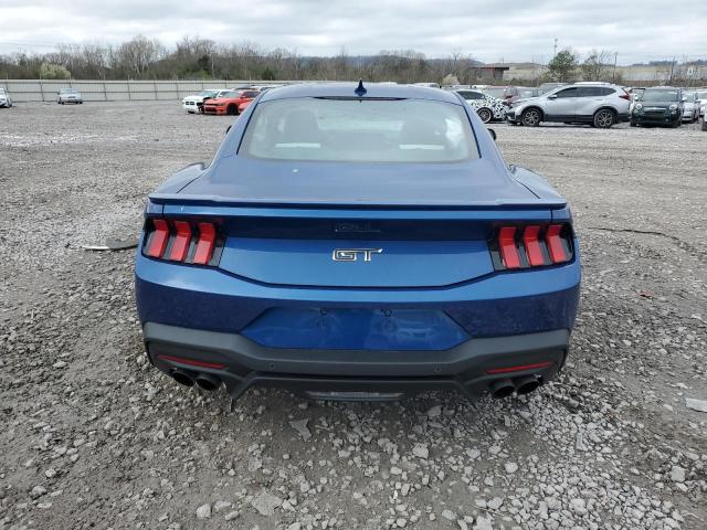 1FA6P8CF2R5412608 - 2024 FORD MUSTANG GT BLUE photo 6