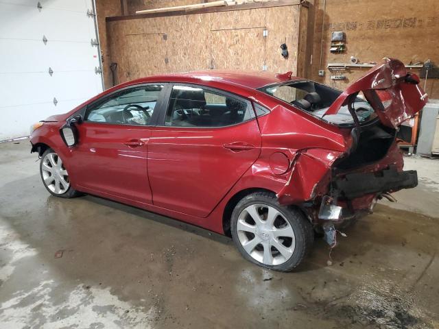 KMHDH4AE5CU213353 - 2012 HYUNDAI ELANTRA GLS RED photo 2