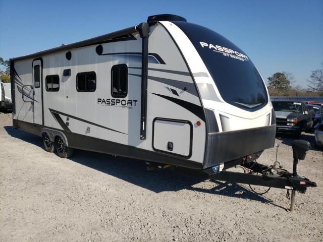 4YDT24021MD413556 - 2021 KEYSTONE PASSPORT WHITE photo 1