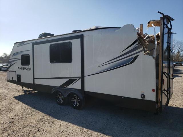 4YDT24021MD413556 - 2021 KEYSTONE PASSPORT WHITE photo 3
