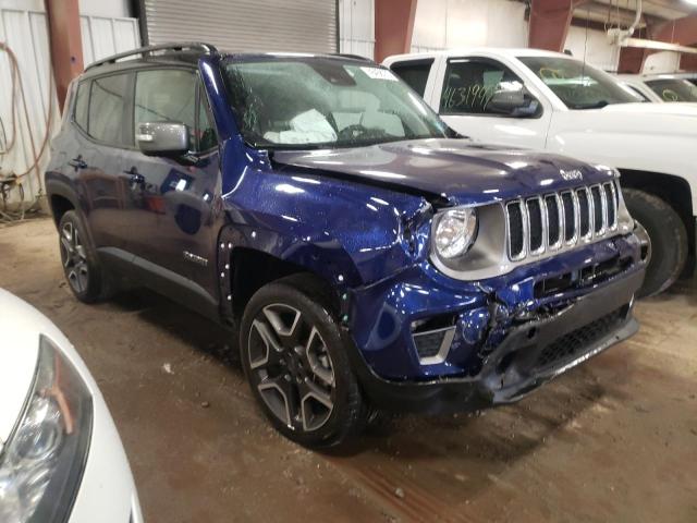 ZACNJDD15MPM17639 - 2021 JEEP RENEGADE LIMITED BLUE photo 4