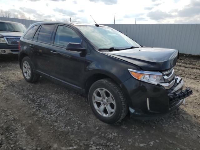 2FMDK4JCXDBB81121 - 2013 FORD EDGE SEL BLACK photo 4