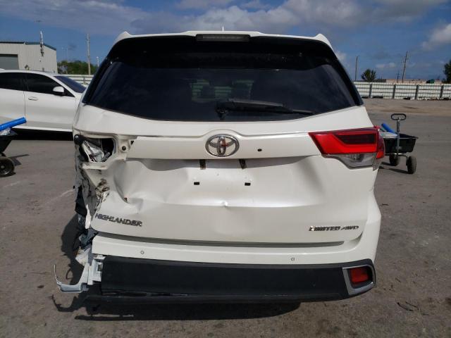 5TDDZRFH7JS907268 - 2018 TOYOTA HIGHLANDER LIMITED WHITE photo 6