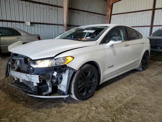 3FA6P0RU4FR137159 - 2015 FORD FUSION TITANIUM HEV WHITE photo 1