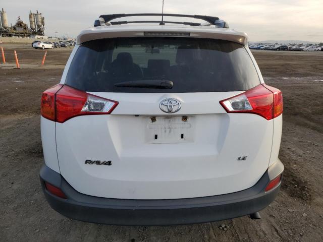 JTMZFREV2FD071300 - 2015 TOYOTA RAV4 LE WHITE photo 6