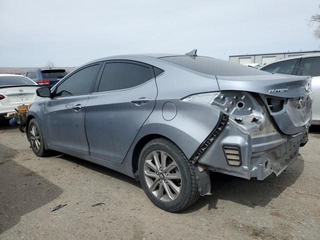 5NPDH4AE8FH639265 - 2015 HYUNDAI ELANTRA SE GRAY photo 2