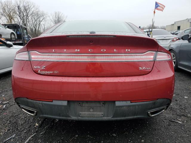 3LN6L2JK7DR812541 - 2013 LINCOLN MKZ RED photo 6