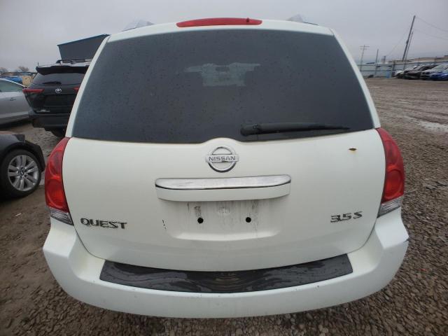 5N1BV28U38N112783 - 2008 NISSAN QUEST S WHITE photo 6