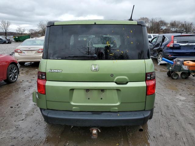 5J6YH27798L000755 - 2008 HONDA ELEMENT EX GREEN photo 6