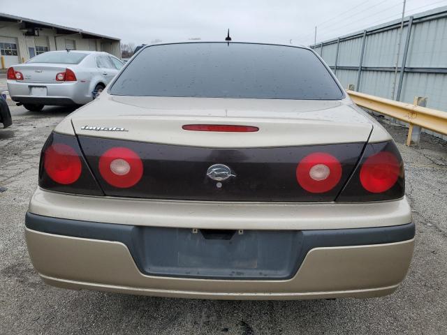 2G1WF52E959104300 - 2005 CHEVROLET IMPALA TAN photo 6