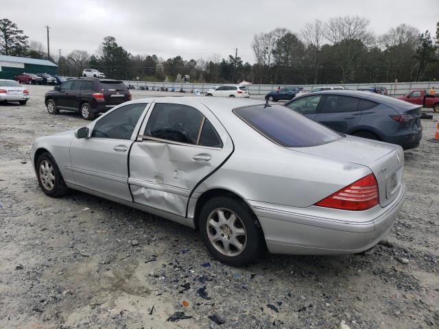 WDBNG75J62A240578 - 2002 MERCEDES-BENZ S 500 SILVER photo 2