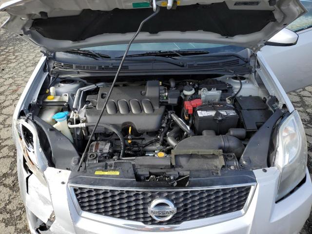 3N1AB6AP9CL749922 - 2012 NISSAN SENTRA 2.0 SILVER photo 11