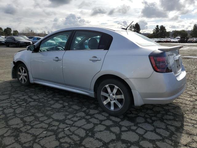 3N1AB6AP9CL749922 - 2012 NISSAN SENTRA 2.0 SILVER photo 2